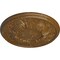 Ekena Millwork Wakefield Ceiling Medallion (Fits Canopies up to 3 5/8"), 11 3/4"OD x 1 1/4"P, Smokey Topaz Crackle CM11WASTC - alternate 4